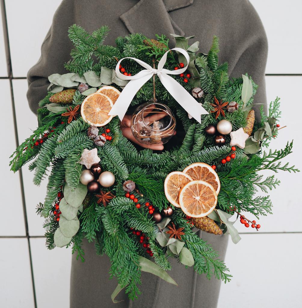 Мастер-класс венок из нобилиса