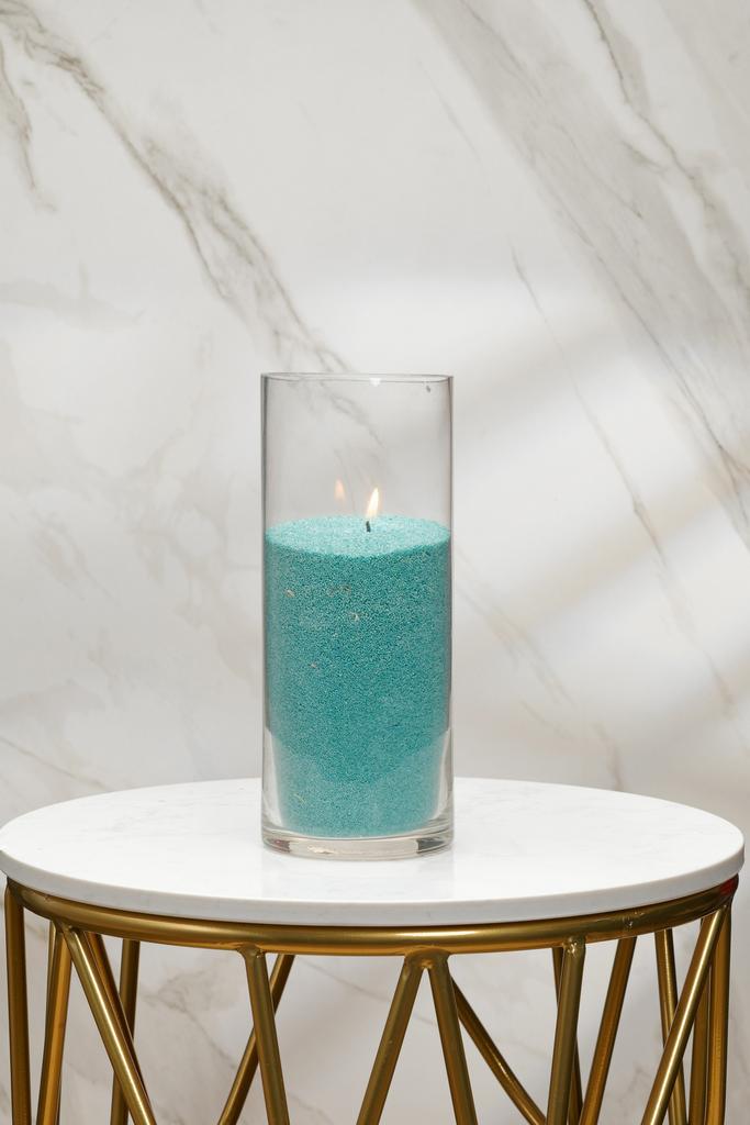 Стеклянная ваза "Подсвечник" - Цилиндр