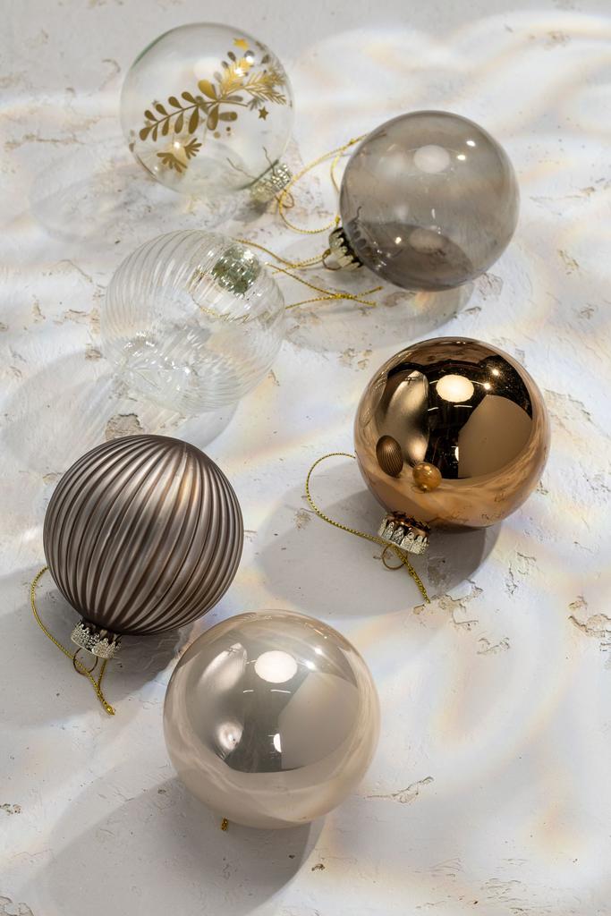 Авторский набор елочных игрушек 8 см. - "Волшебное мгновение"