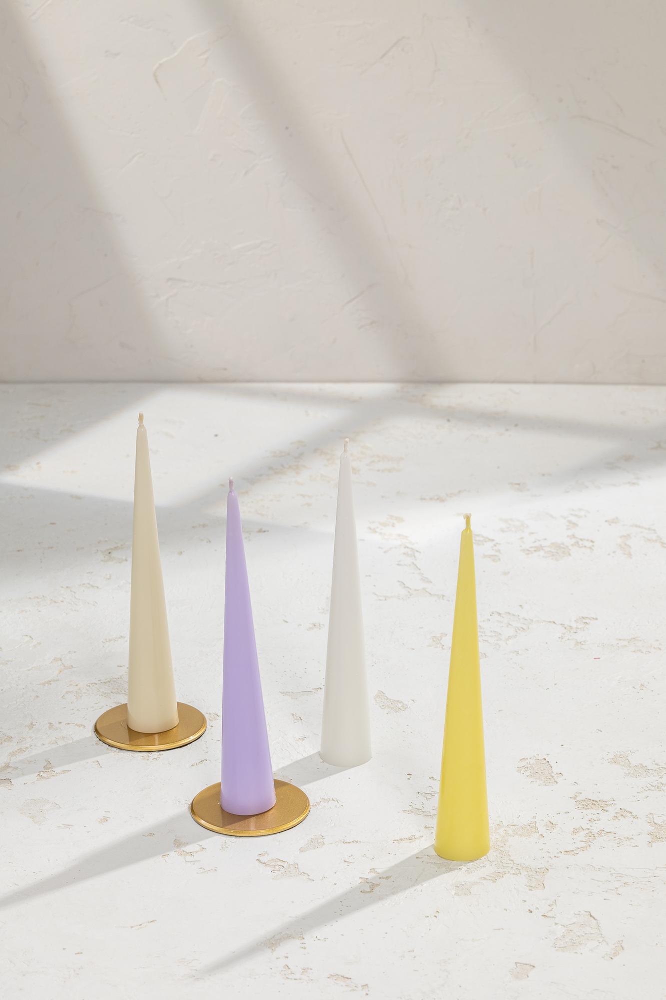 Свеча коническая 24 см (1 шт)