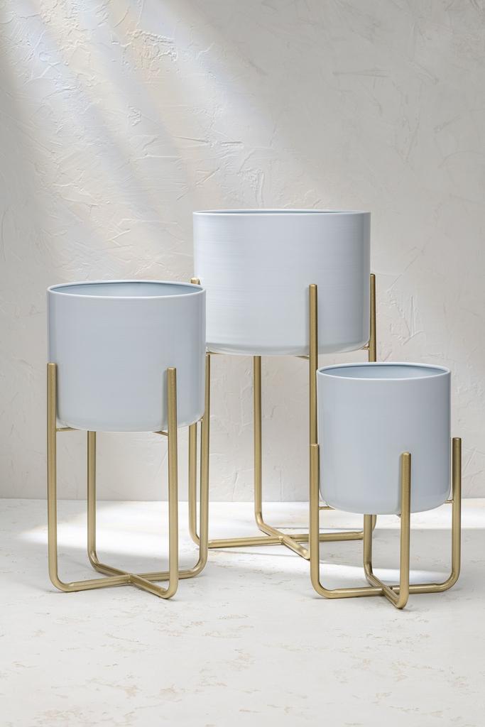 Кашпо Инь-Янь белое