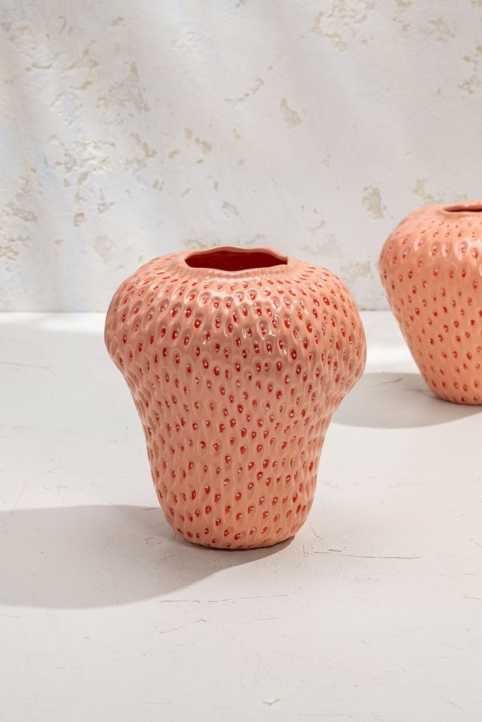 Ваза Клубничка - Розовая