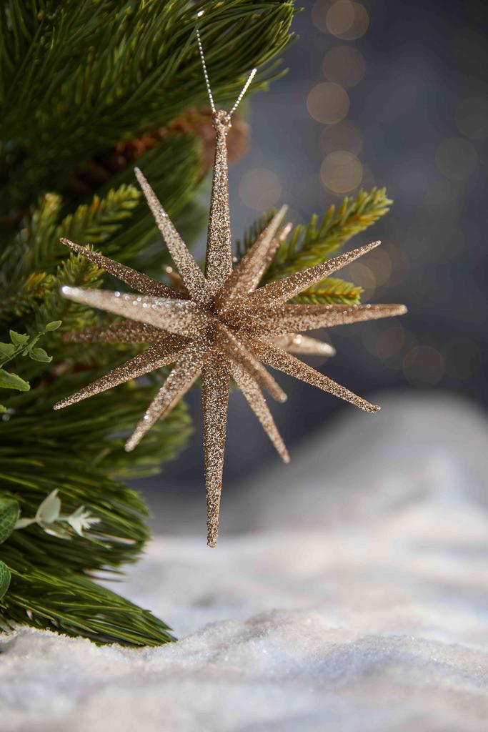 Новогодний декор - Золотая снежинка