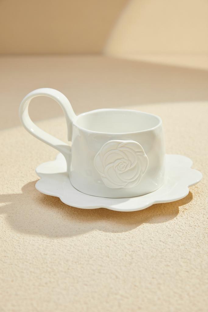 Чайная пара Белая роза