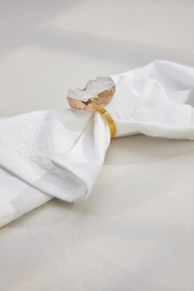 Держатель-кольцо для салфеток - Феонит - Белый