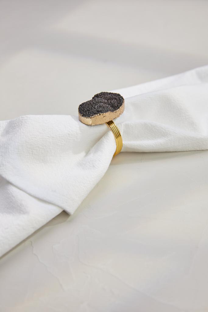 Держатель-кольцо для салфеток - Феонит - Черный