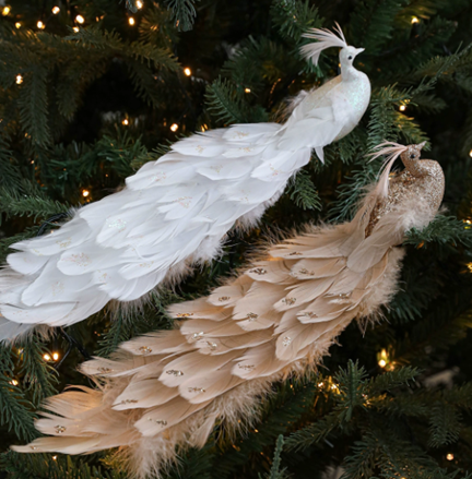 Новогодний декор - Королевский павлин