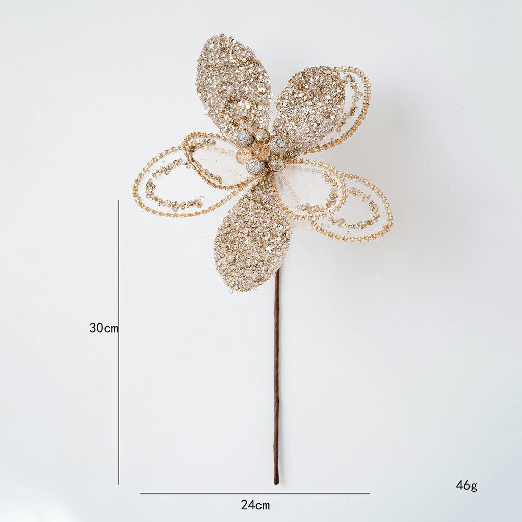 Новогодний декор - Золотой цветок