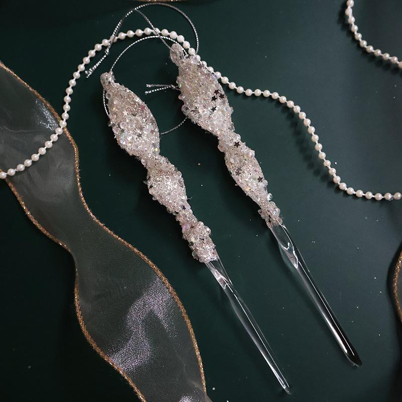 Новогодний декор Сосульки - Инеевая слеза