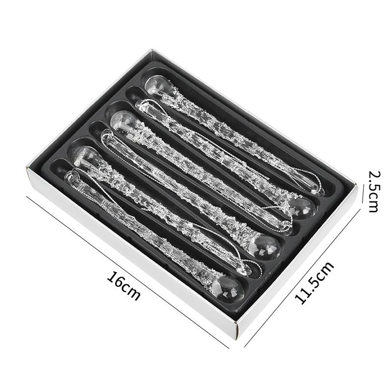 Набор ёлочных игрушек из 6 шт. - Ледяные капли