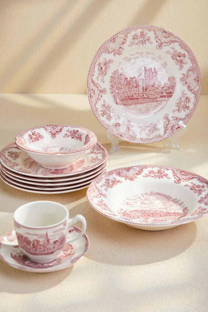 Посуда Винтаж - красная