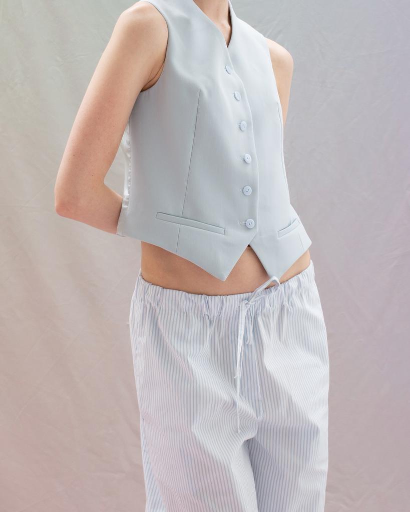 Жилет, голубой