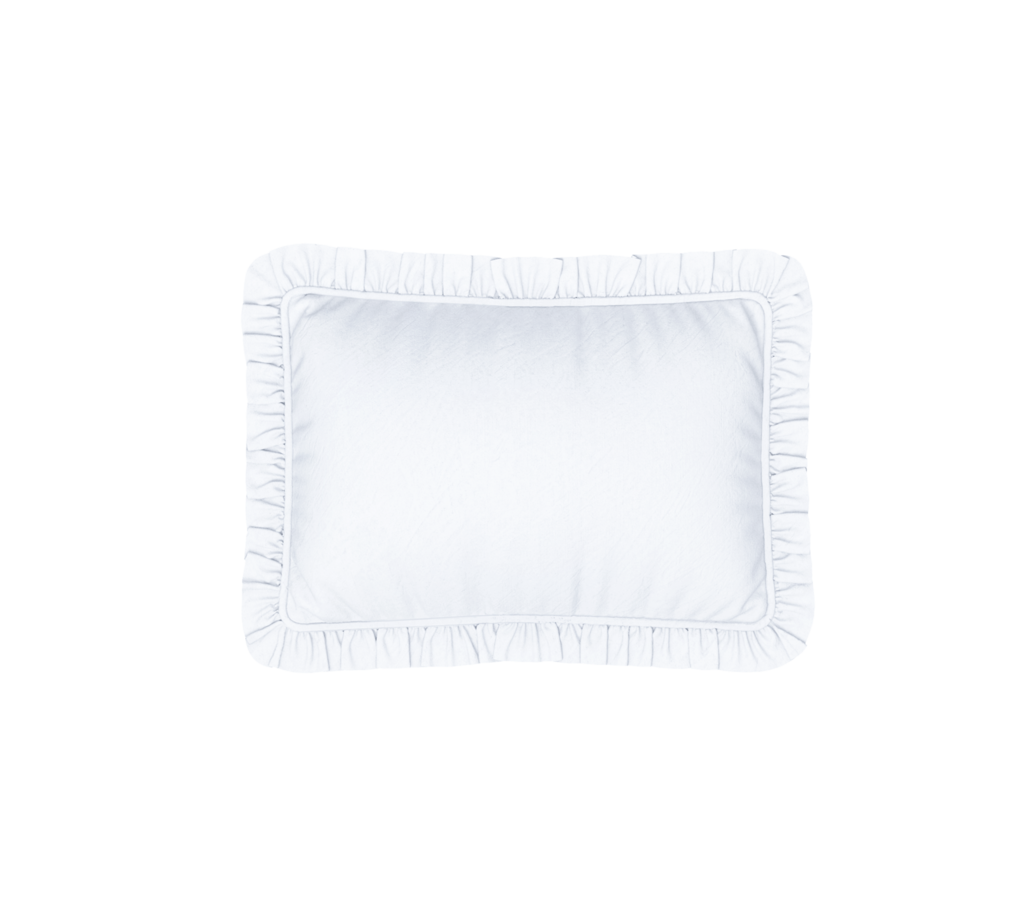Наволочка с рюшами белая