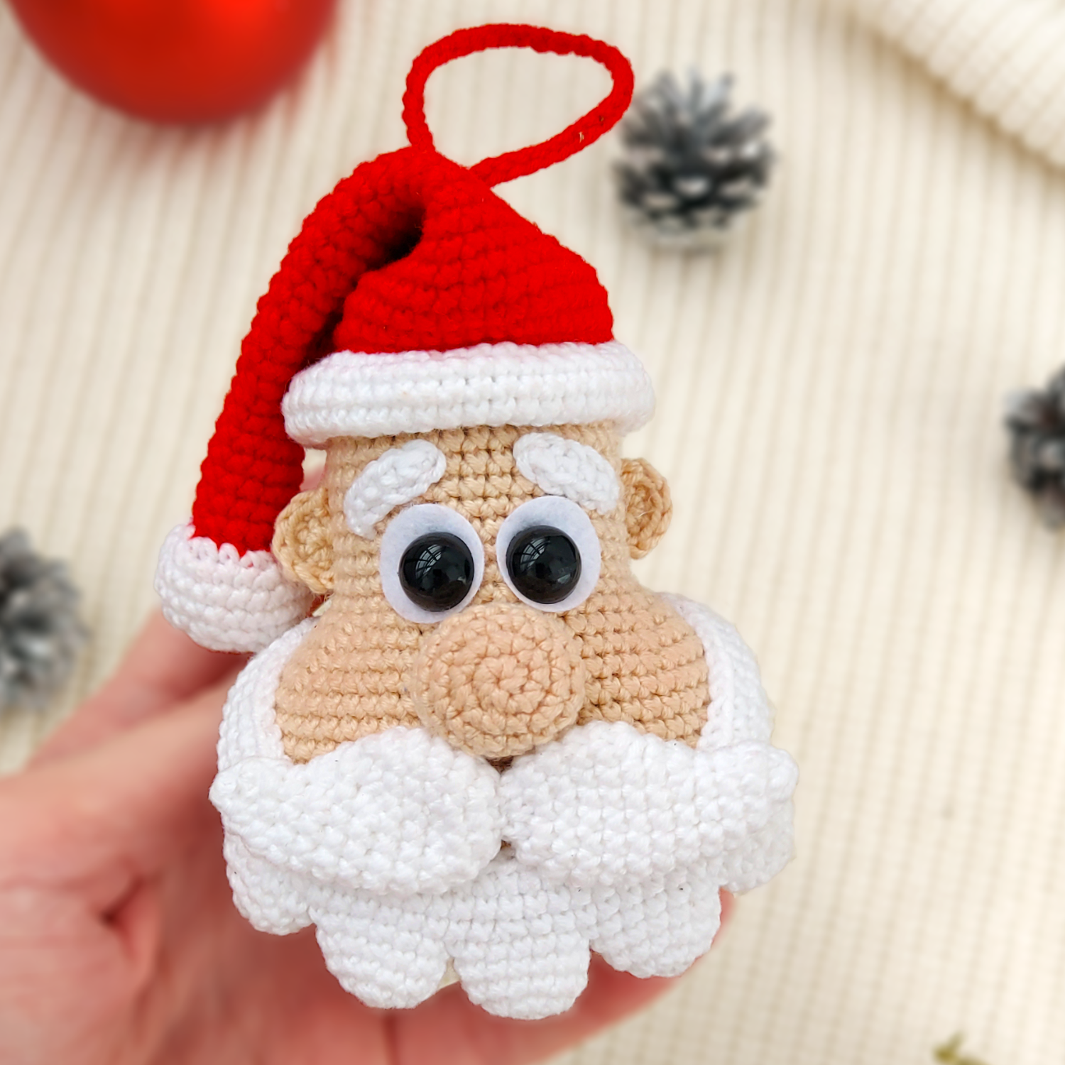 Мастер-класс Новогодняя игрушка Дед Мороз