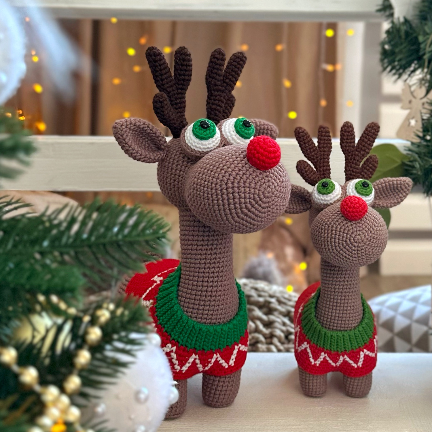 Мастер-класс Новогодний Олень Рудольф