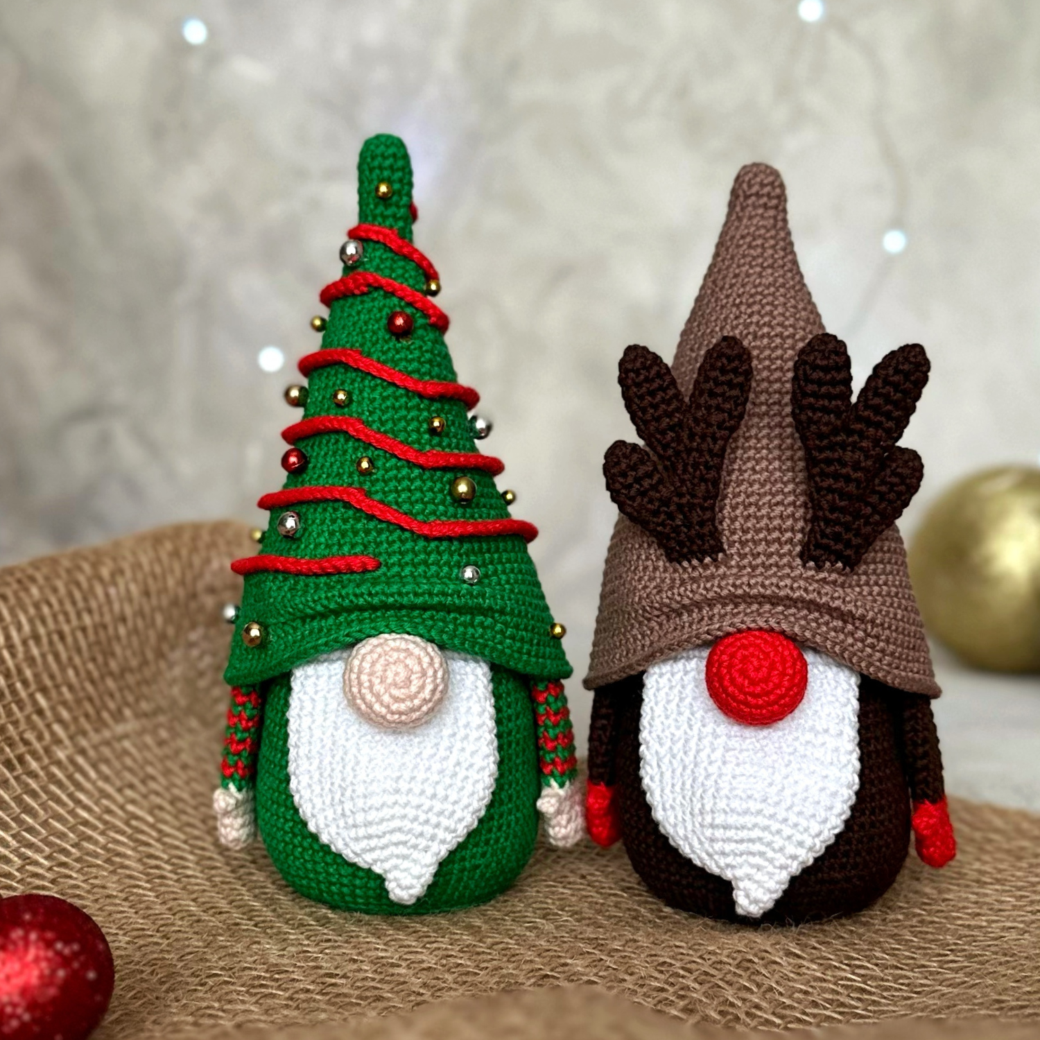 СЭТ 2 МК Гномы Новогодний и Рудольф