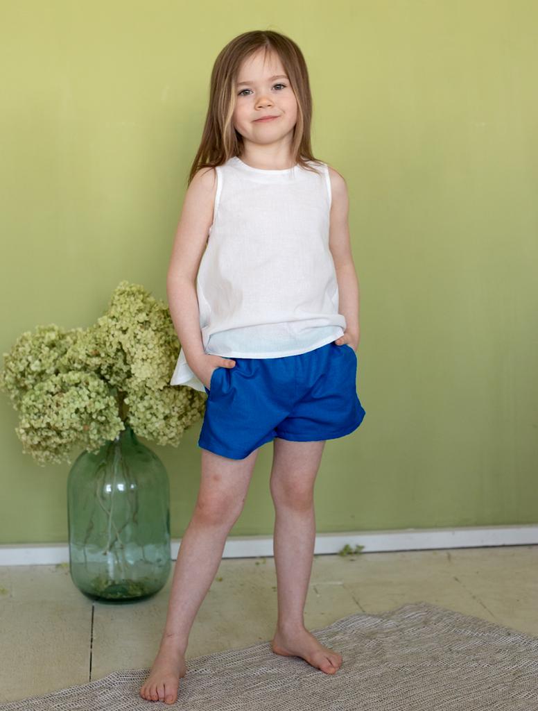 Л 21-9 шорты для девочки василек