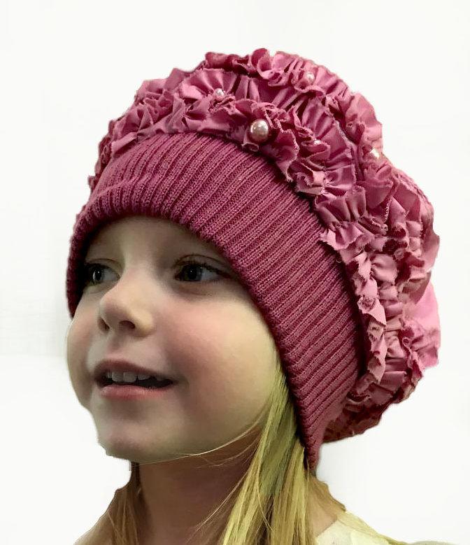 Берет с подвязом из плащевки