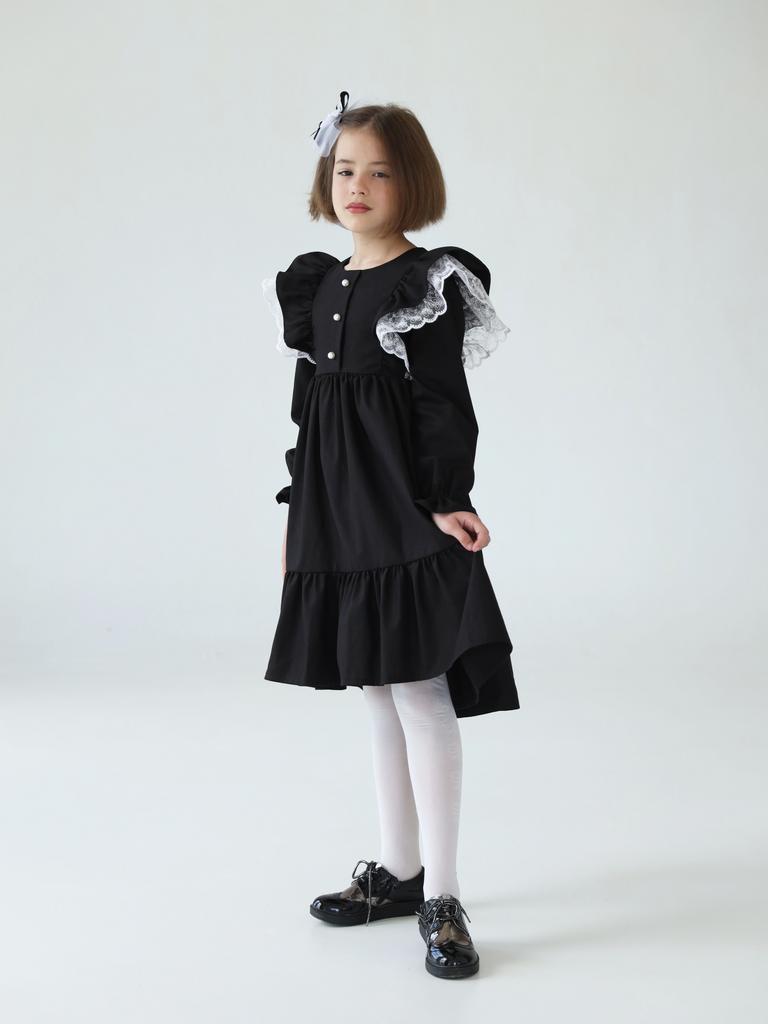 Ш25-2 платье для девочки КЛАССИКА черный