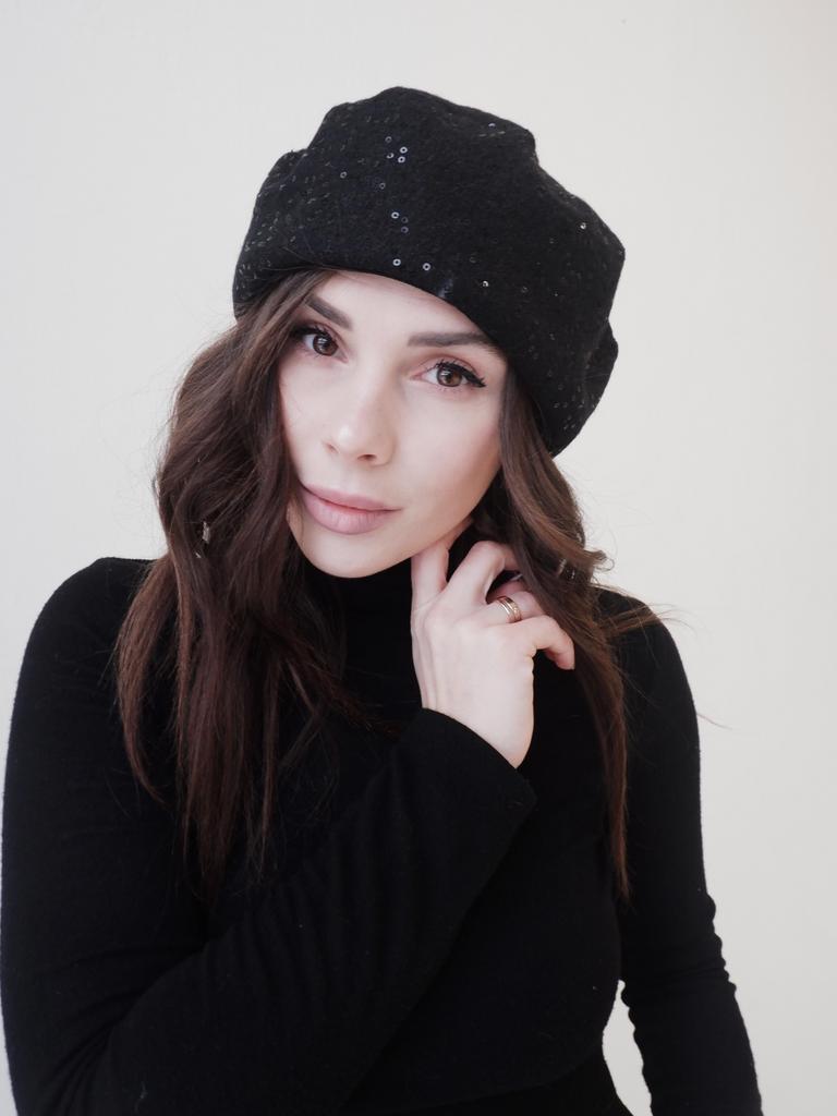 Ш25-2 берет женский ЛЕОН пайетки