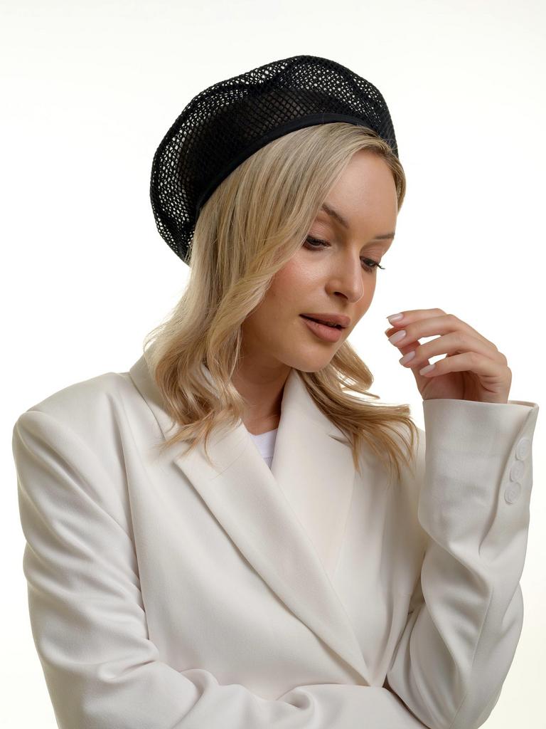 Л05-25 БЕРЕТ МИНИ черная сетка