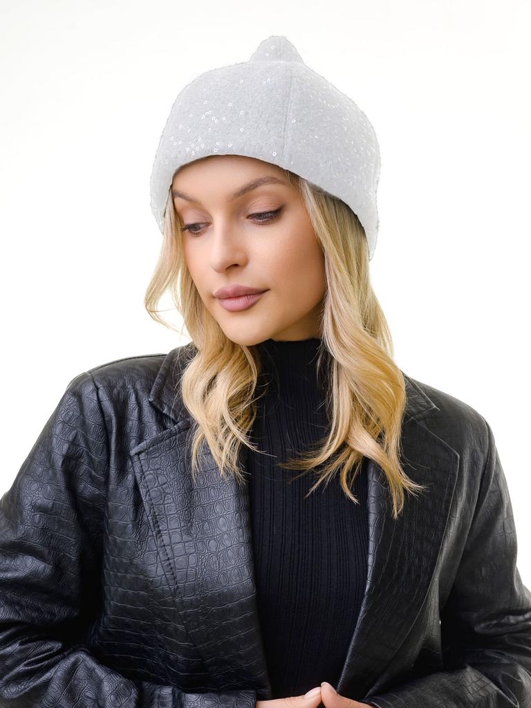 Л26-1 Луковка пайетки без отворота белый