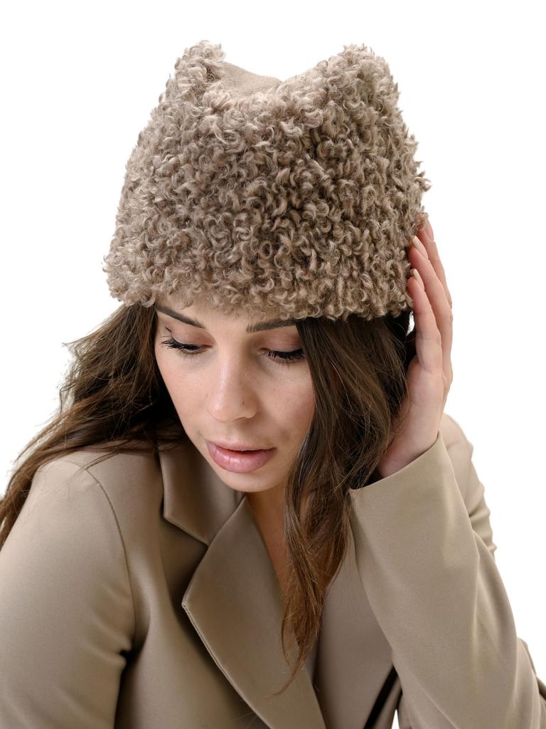 П26-21 Пилотка барашек  бежевый