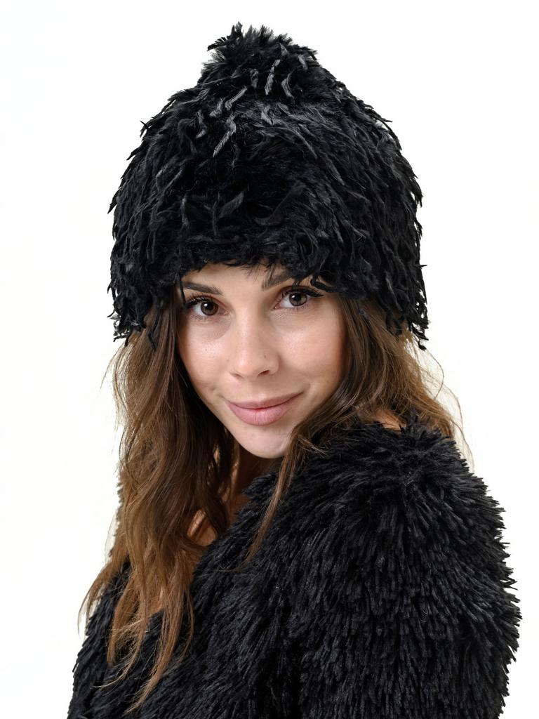 Л26-8 Шляпа Луковка птичка черный