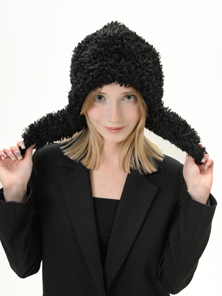 Ш26-31 Шлем луковка барашек черный