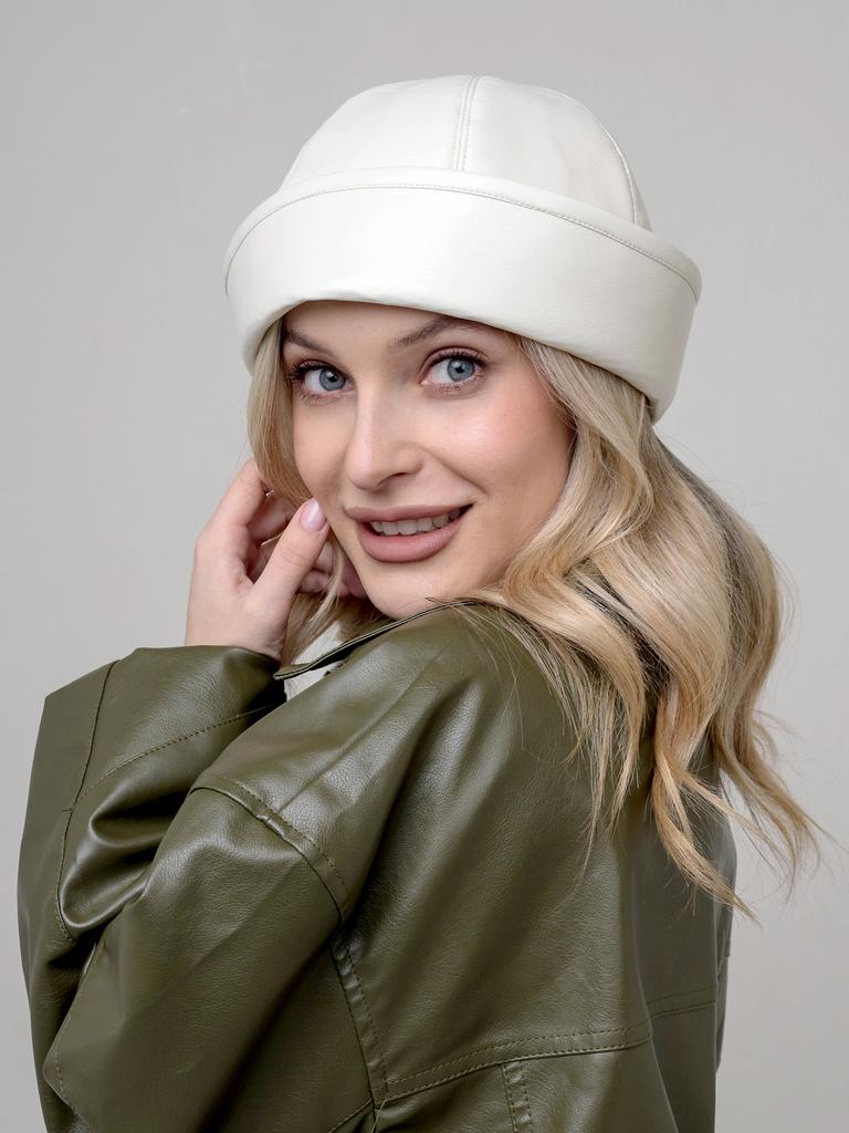 Морячка экокожа молочная