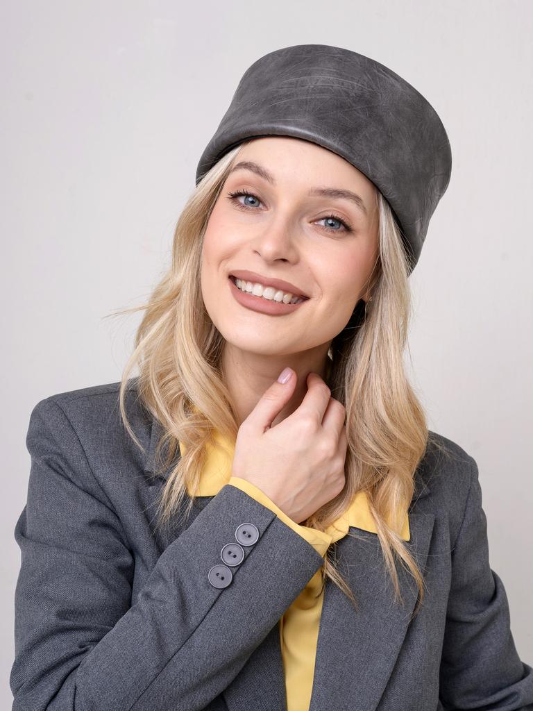 Таблетка экокожа серый