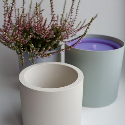 Силиконовый молд цилиндр кашпо