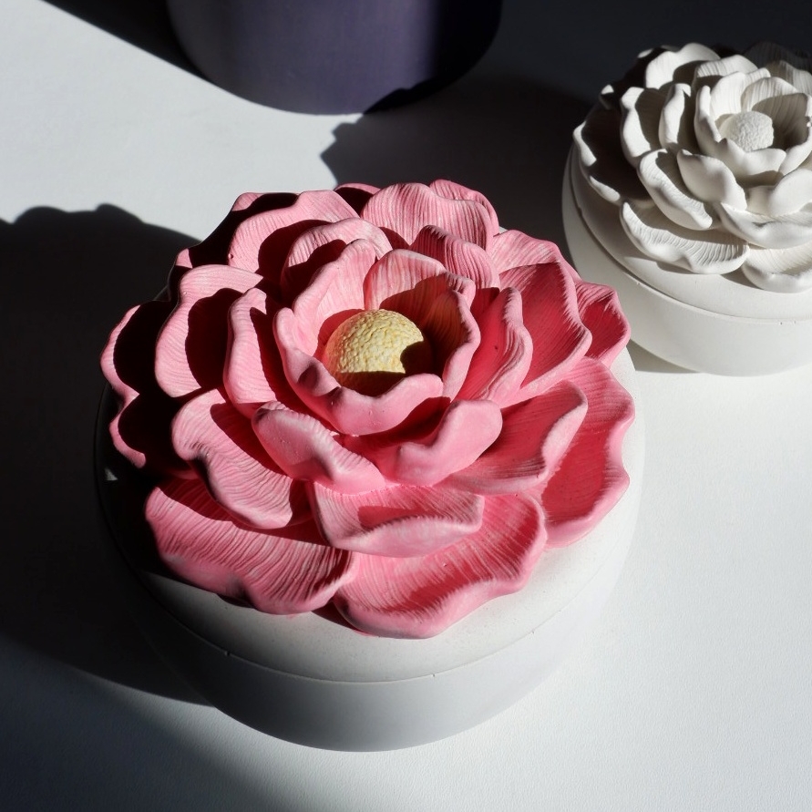 Молд подсвечник Пион L