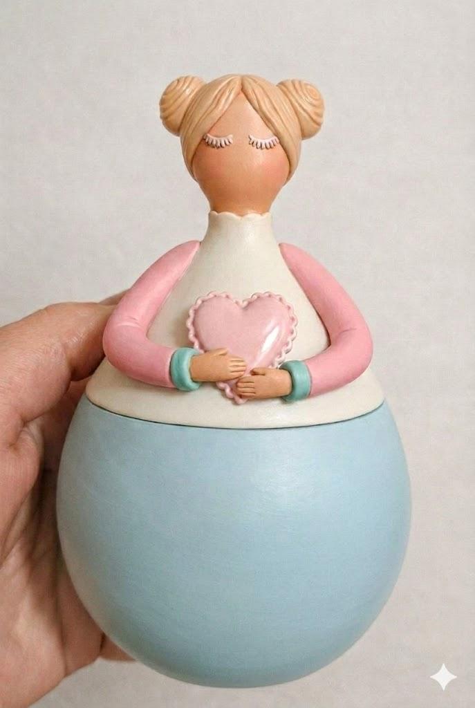 Молд Девочка с сердечком