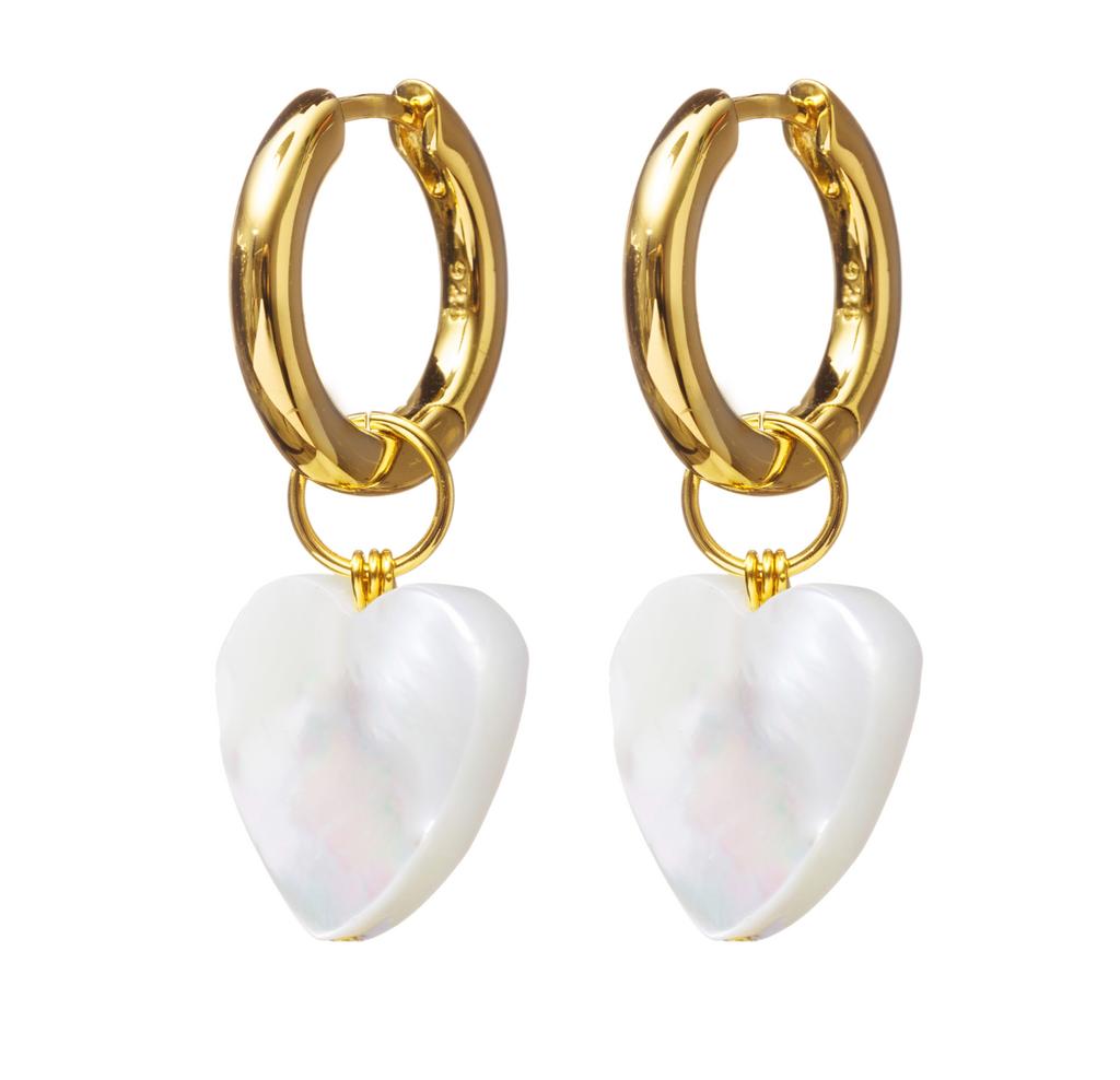 Серьги PEARL HEARTS 02