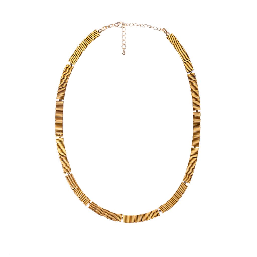 МАССИВНОЕ ОЖЕРЕЛЬЕ ИЗ ГЕМАТИТА 02