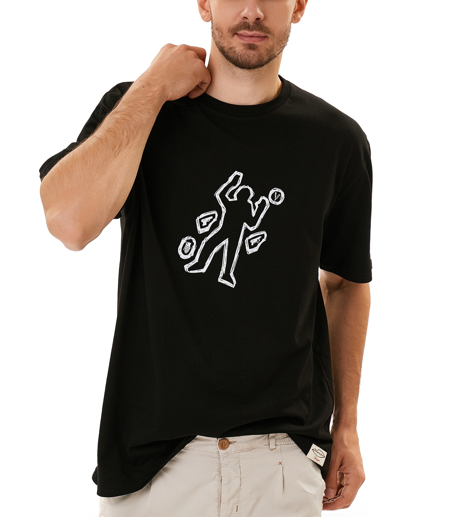 Футболка OVERSIZE "Дикий" пляж"