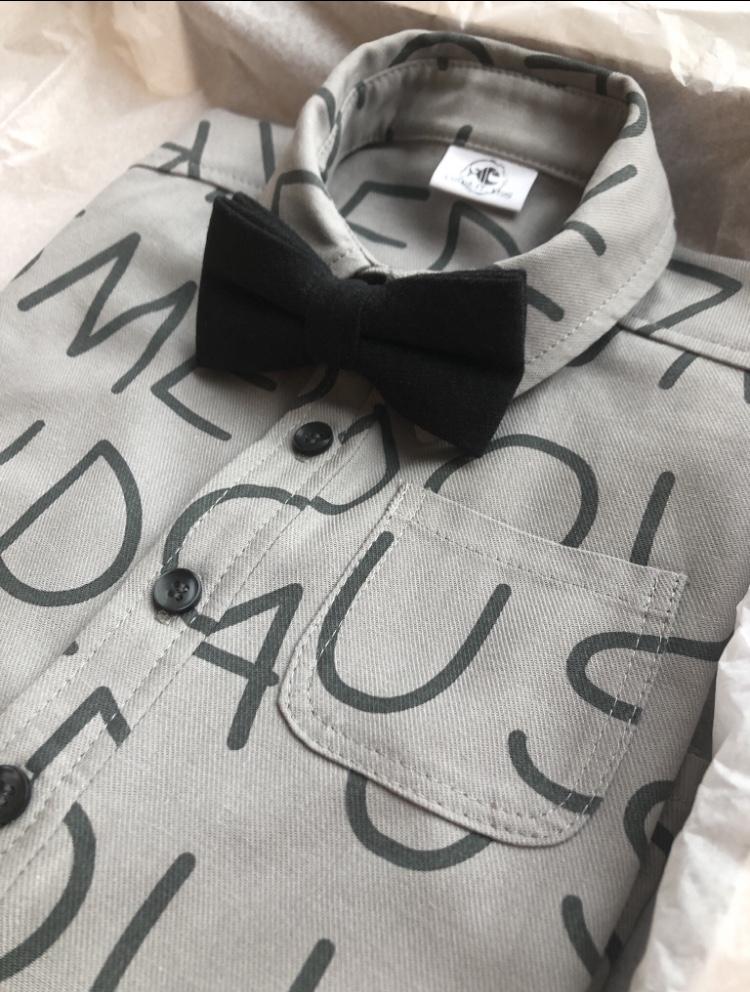 Галстук-бабочка "Черный уголь"