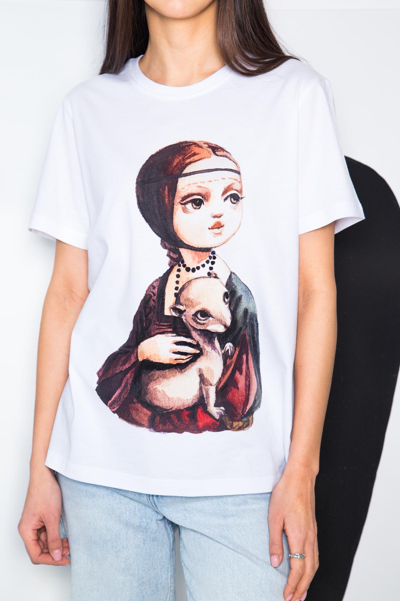 Футболка «Дама с горностаем»