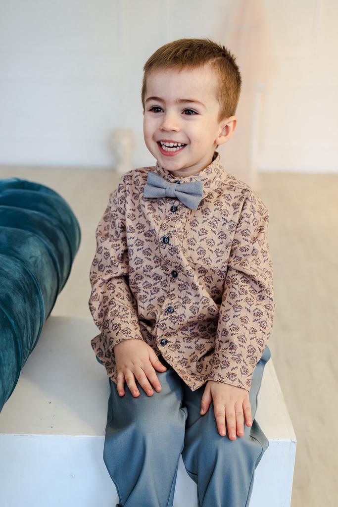 Рубашка "Укропы" из хлопкового твила