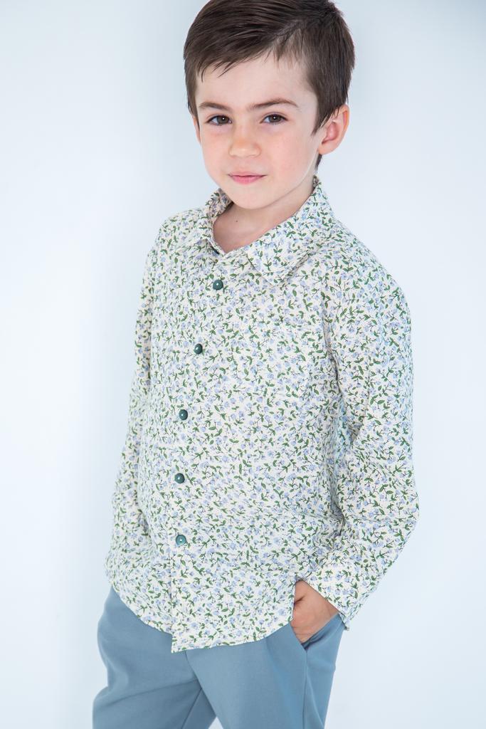 Рубашка "Цветочный бриз" из хлопка