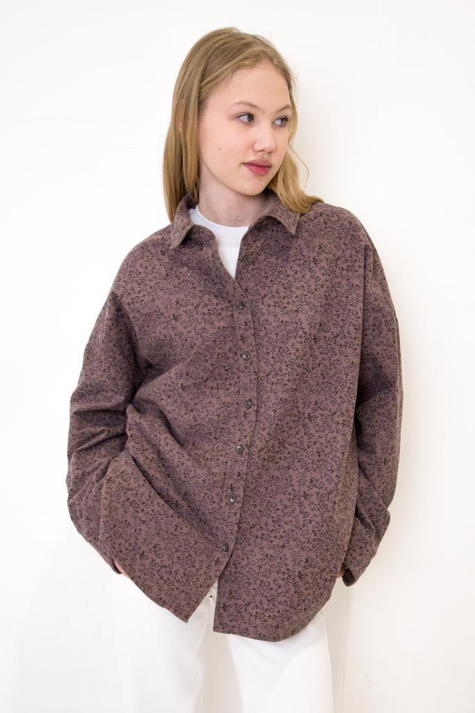Рубашка "Шоколад" из фланели.