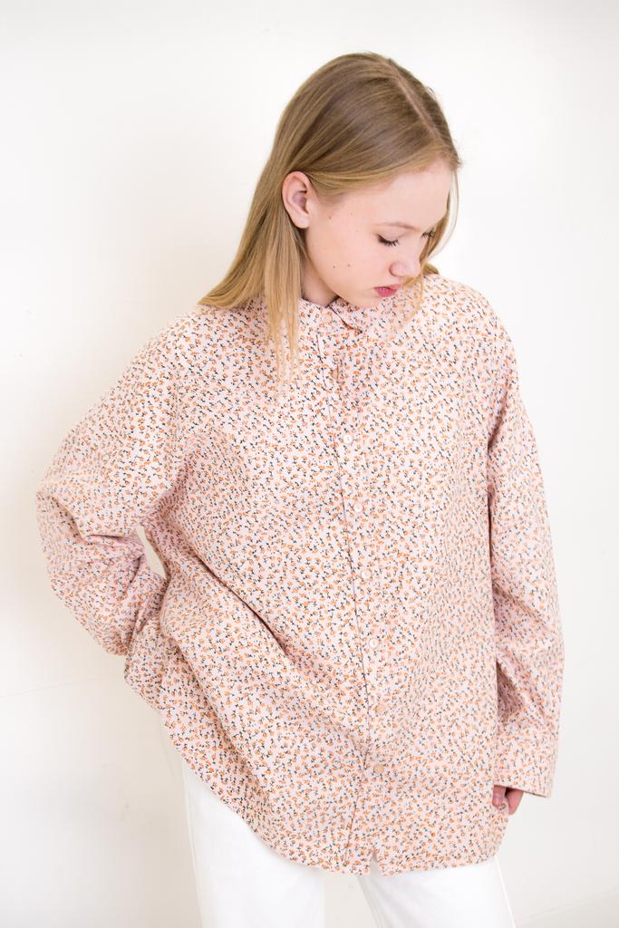 Рубашка "Оранжевый флер" из твила.