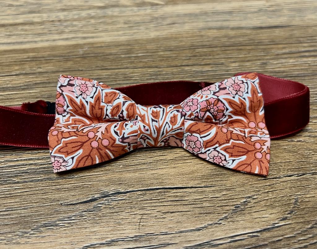 Галстук-бабочка "Алый вихрь"