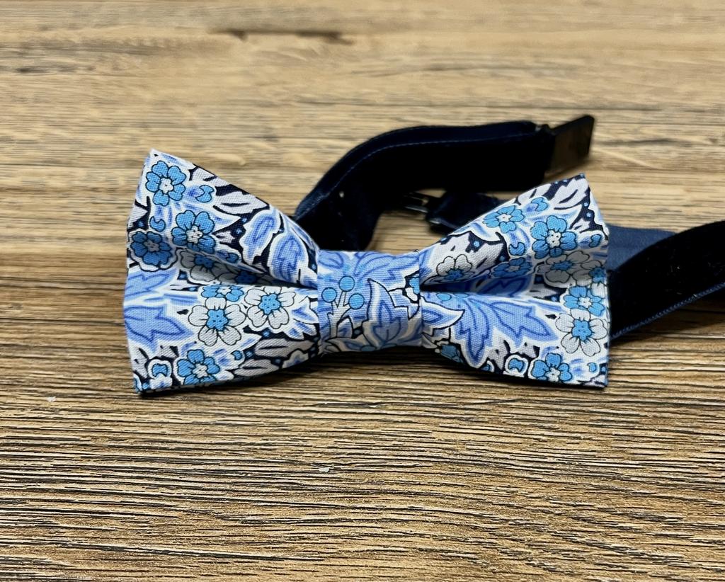 Галстук-бабочка "Синий вальс"