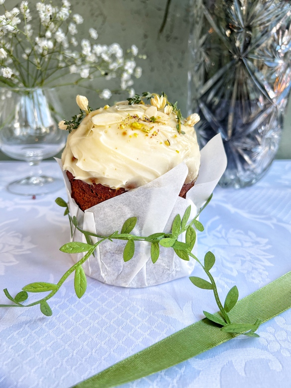 Веганский фруктовый кулич