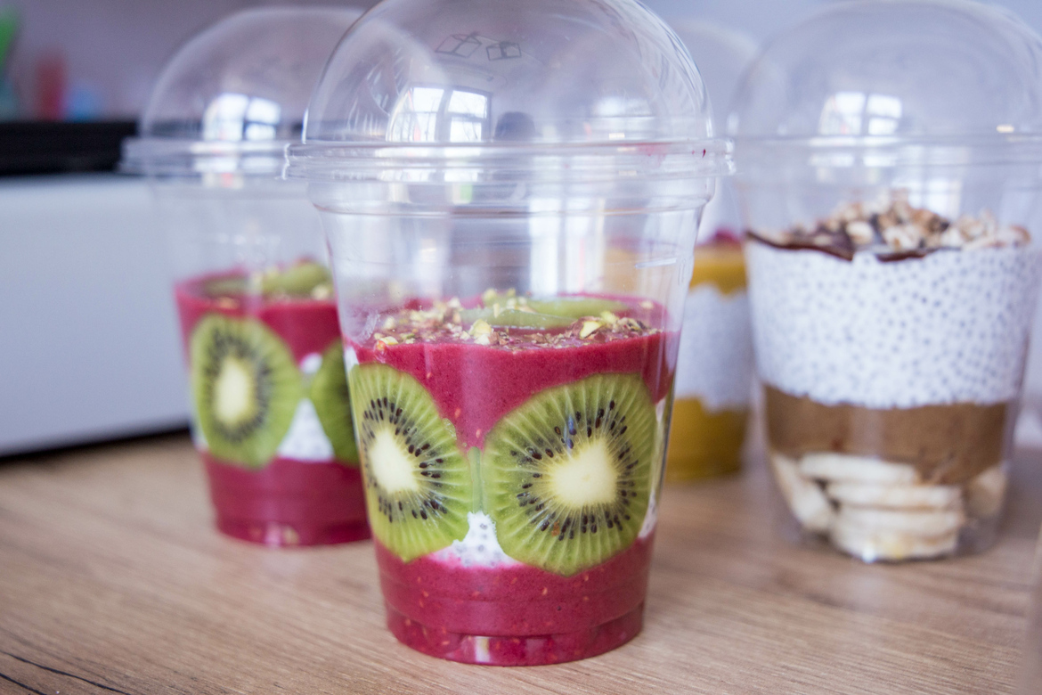 Чиа - пудинг (Малина - киви)