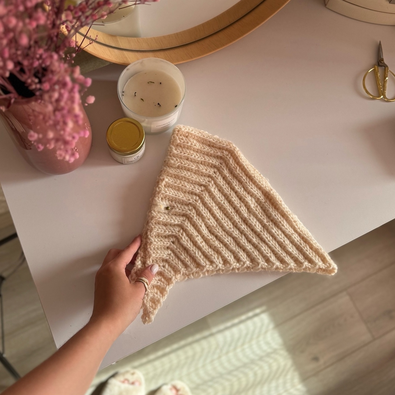 МК по вязанию крючком косынки "Матрешка"