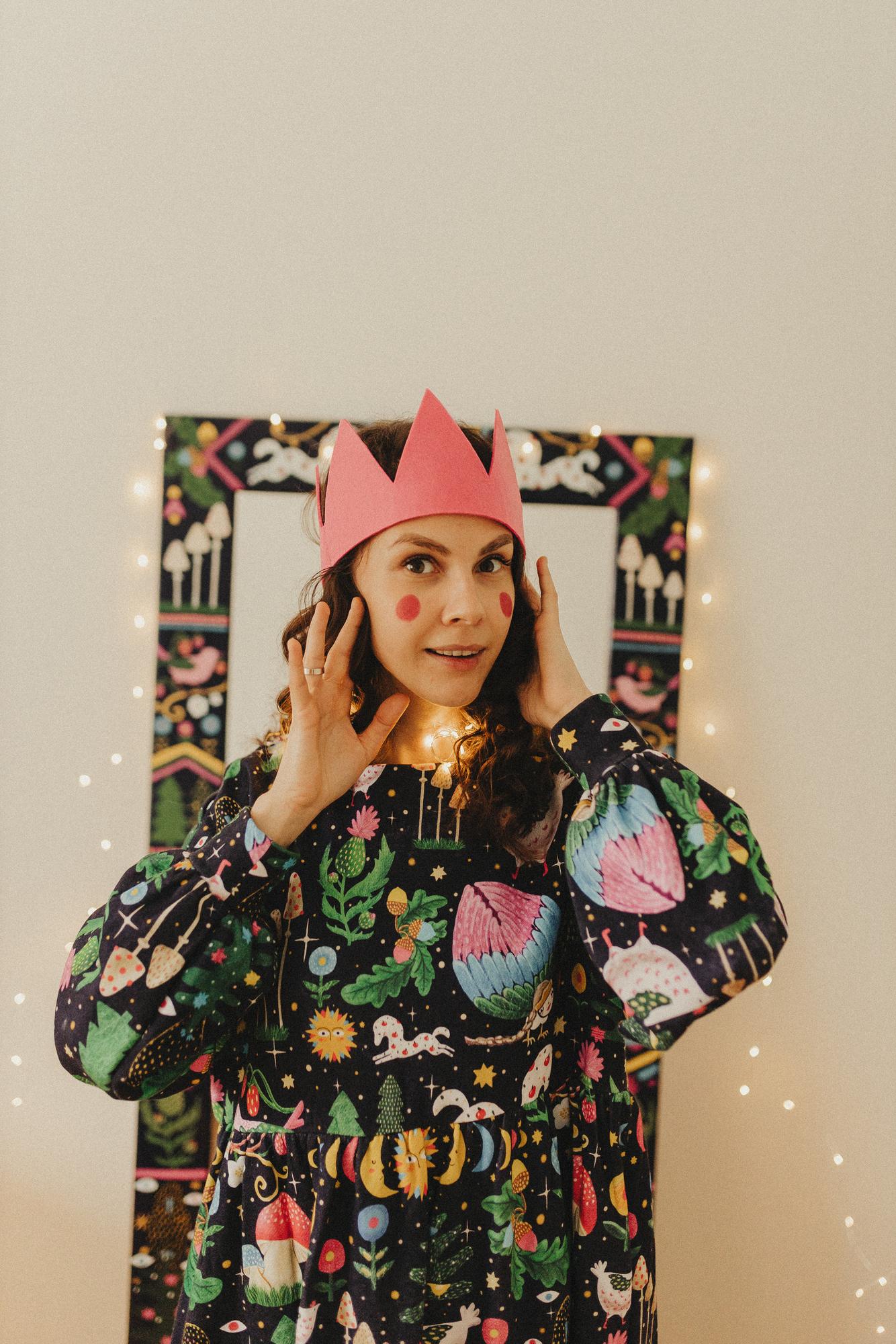 Платье Ласточка - Принт Сказка