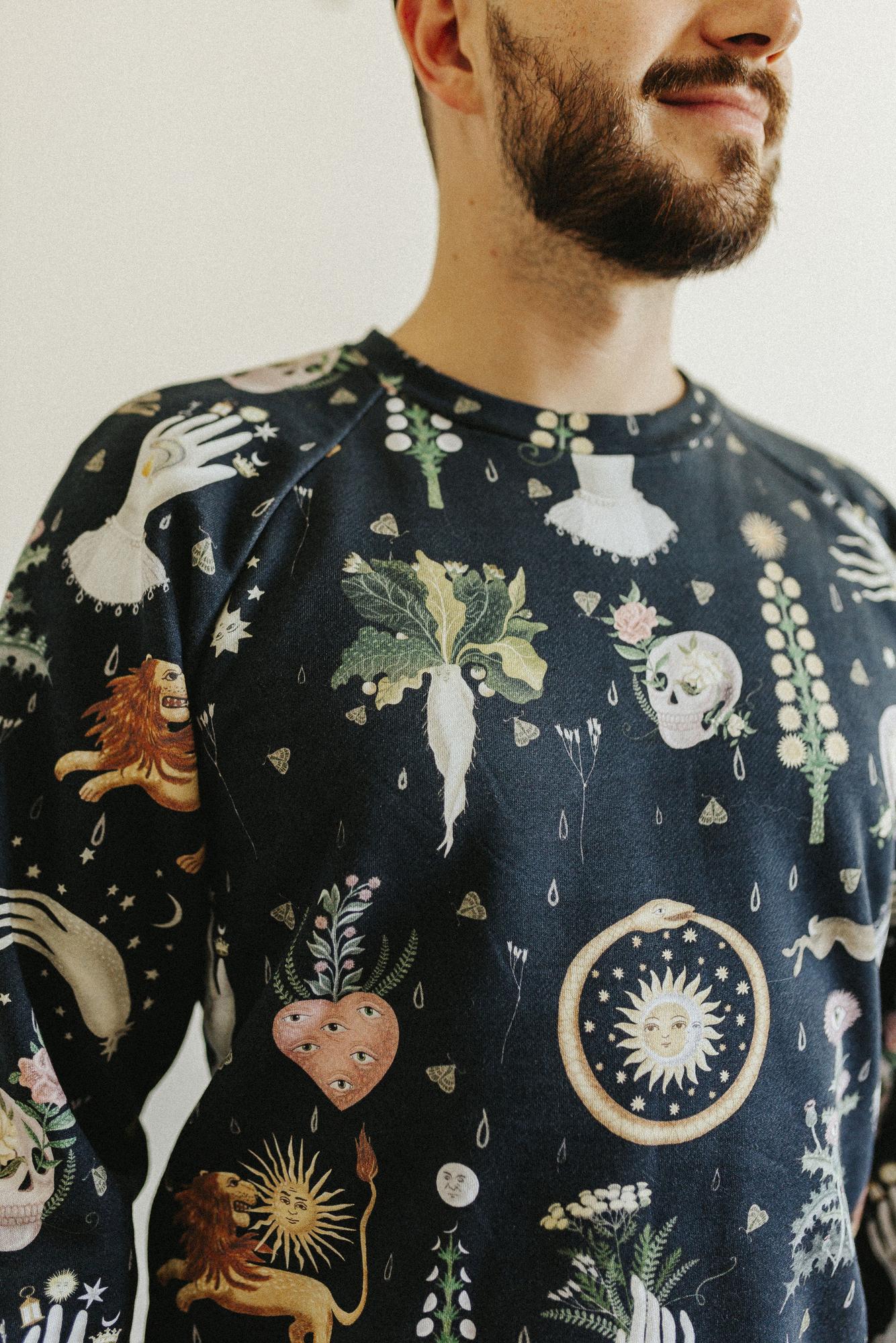 Мужской Свитшот - Принт Алхимия